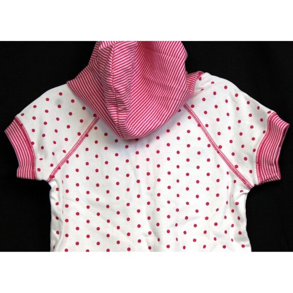NEW 2008 Gymboree 2pc Tennis Match Shirt sz 5 Hooded Pink Polka Dot Turtle Socks - Picture 8 of 12